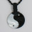 Collier coquillage nacre Yin et Yang